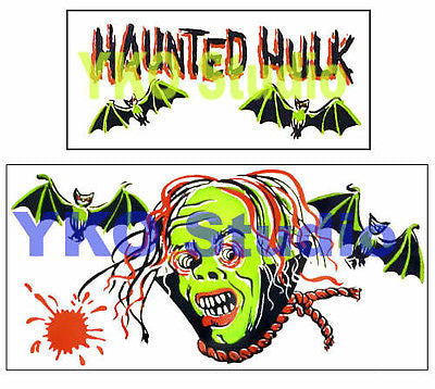 Museum Quality Reproduction MPC Haunted Hulk Pirate Ship Sticker Set