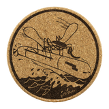 Disney PT Boat Mosquito Emblem Cork Drink Coasters (4 pcs)