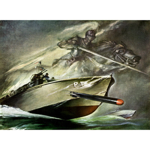 ELCO PT Boat Knights Of The Sea Giclee Reproduction Print 13x19 Print