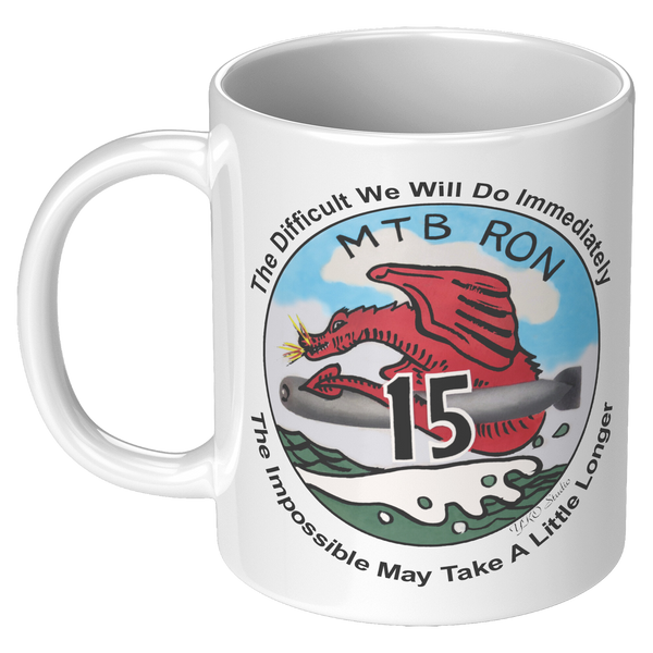 PT Boat Squadron RON 15 Coffee Mug with Motto