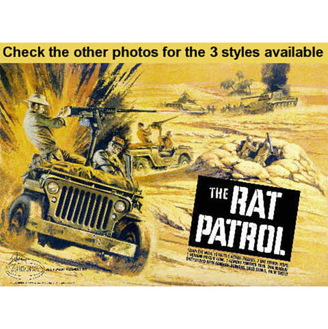 1967 AURORA Rat Patrol Model Box Art 13x19 Inch Giclee Print