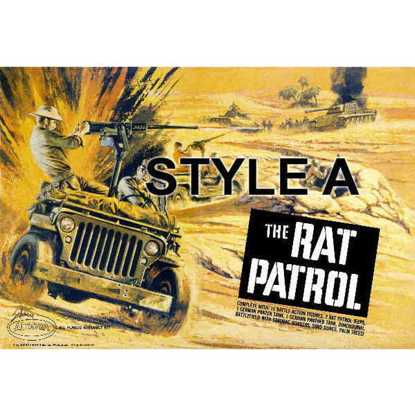 1967 AURORA Rat Patrol Model Box Art 13x19 Inch Giclee Print