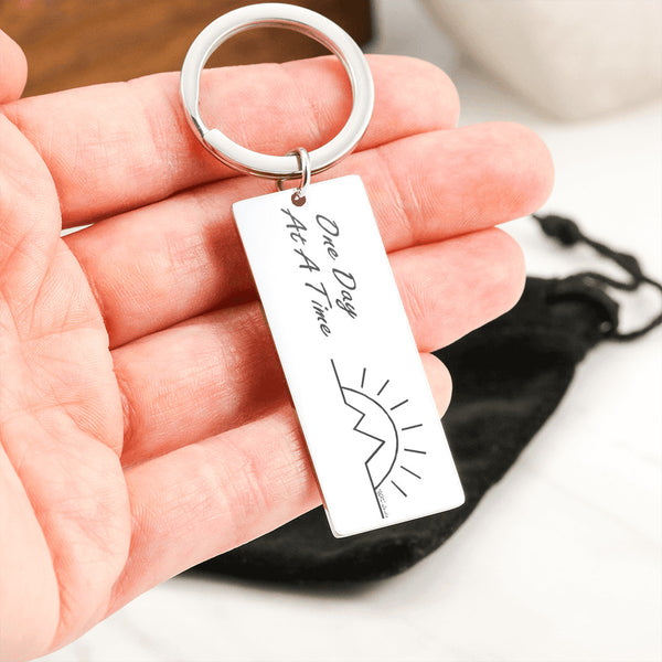 One Day At A Time Keyring