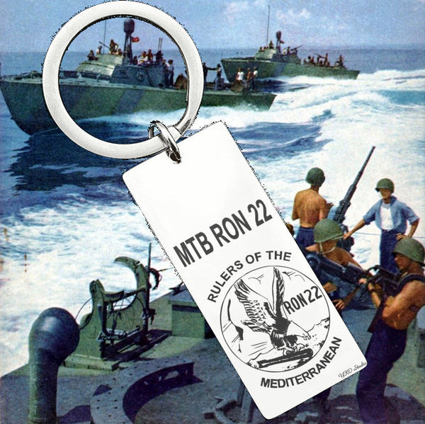 PT Boat Squadron RON 22 Rulers Of The Med Keyring