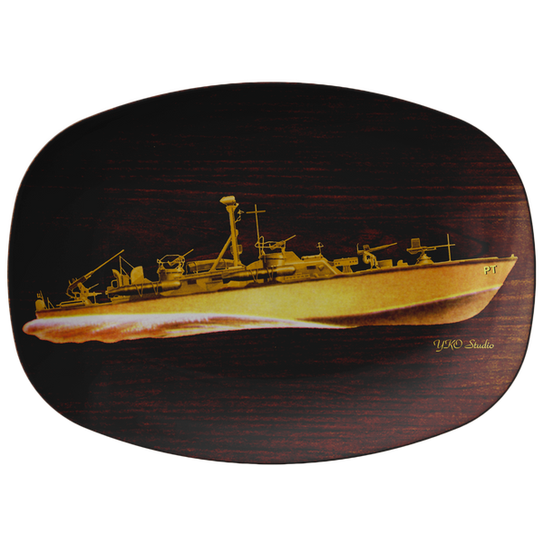 PT Boat Simulated Wood Platter 4